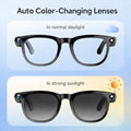 JEYUIN Smart Camera Glasses 8MP HD, Photochromic Auto Tint Lenses,Wireless Bluetooth Audio Sunglasses, Hands-Free Photo Video Recording, Real-Time Translation 160+ Languages, Wifi Wearable for Travel Outdoor Sports Driving Daily Use, Gift for Men Women