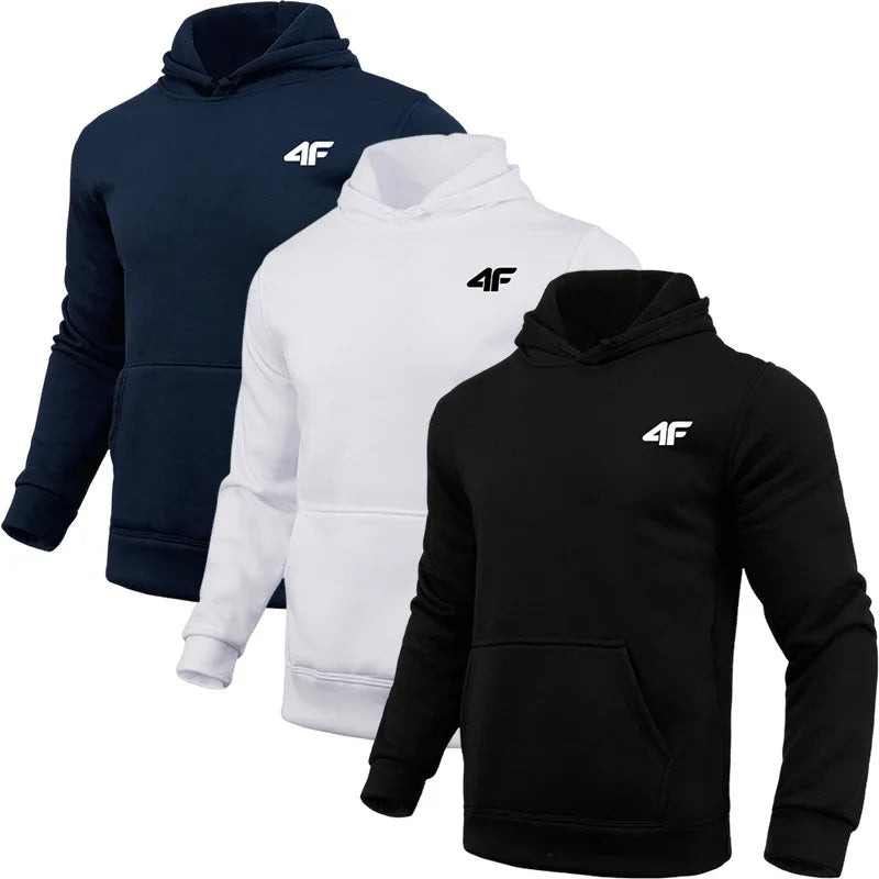 Man Hooded Sweatshirts All Season Daily Casual Sports Hoody Coats Home Outdoor Comfort Gym Fitness Hoodies Fashion Men's Clothes