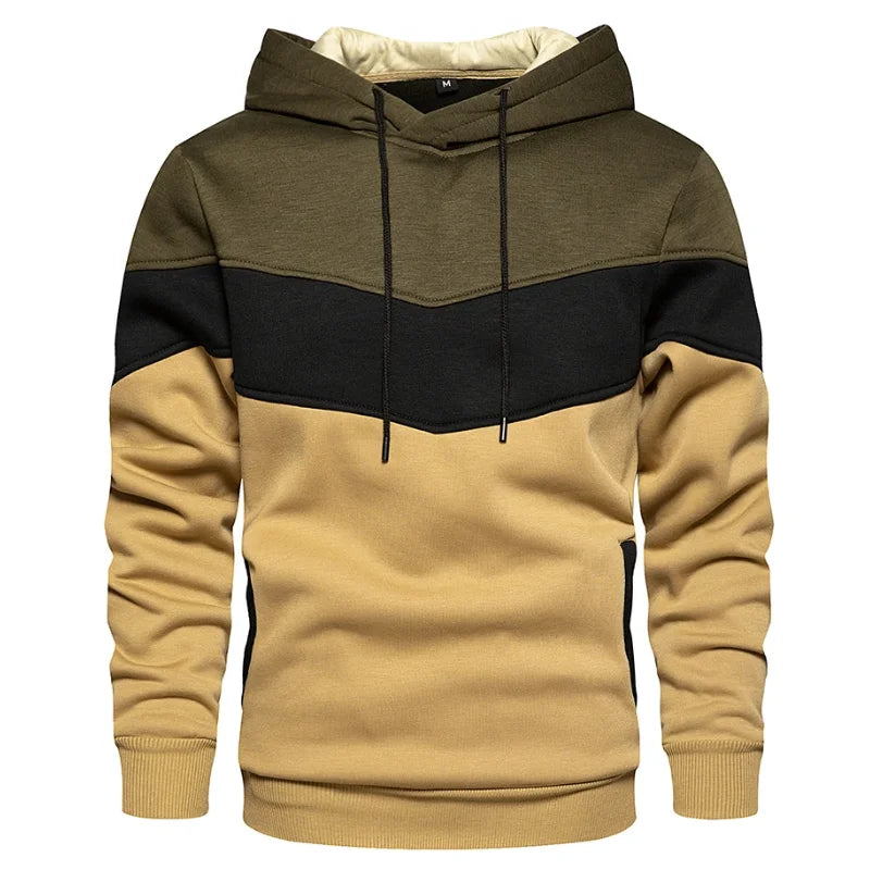 Men's Hooded Sweatshirt Hoodies Clothing Casual Loose Fleece Warm Streetwear Male Fashion Autumn Winter Sports Outwear
