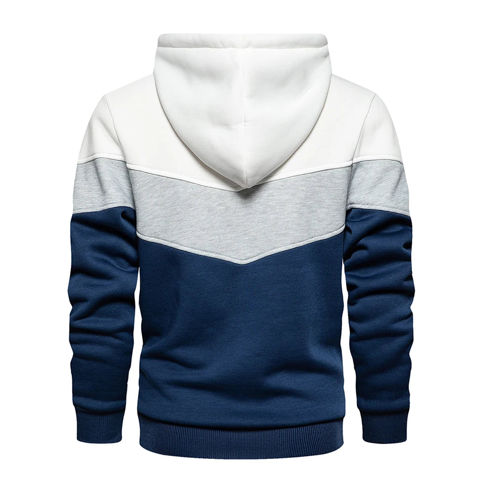 Men's Hooded Sweatshirt Hoodies Clothing Casual Loose Fleece Warm Streetwear Male Fashion Autumn Winter Sports Outwear
